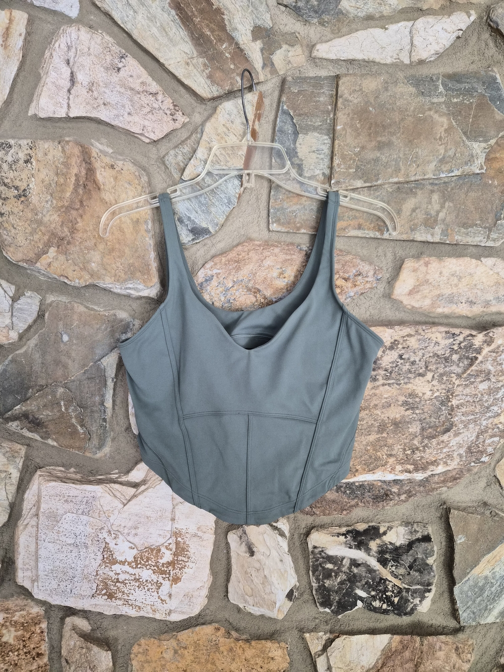 Lululemon Align Corset Tank Grey Eucalyptus Size 6